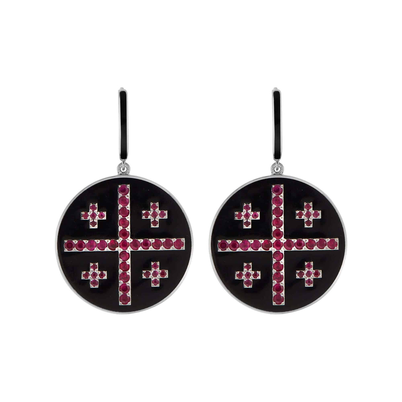 Jerusalem Cross Earrings - 1821 Liberty - Ileana Makri store