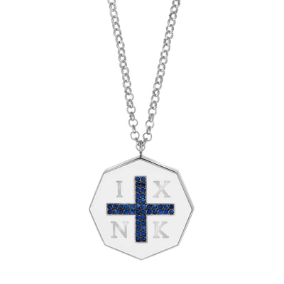 Jesus Christ Victorious Necklace - 1821 Liberty - Ileana Makri store