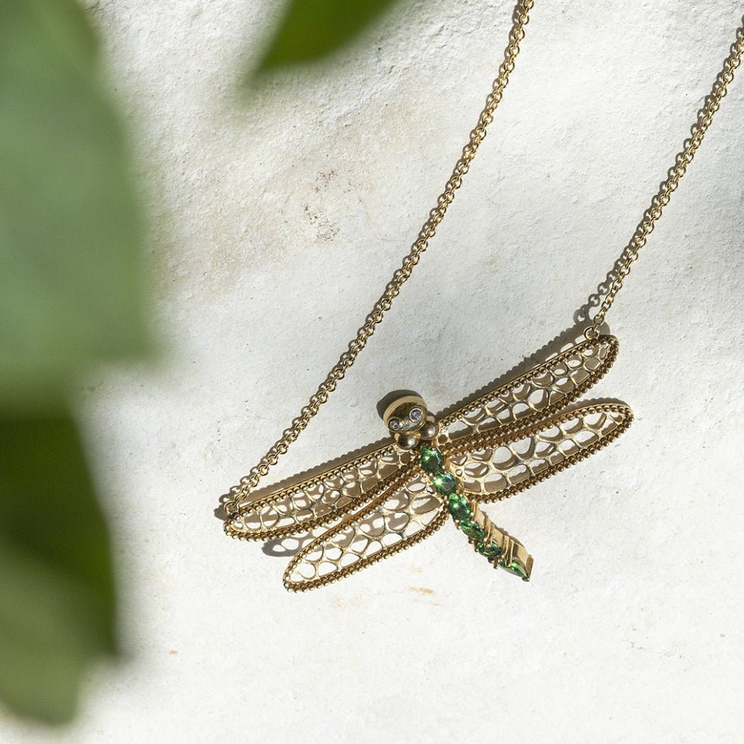 Juliette Dragonfly Necklace - Alkemeya - Ileana Makri