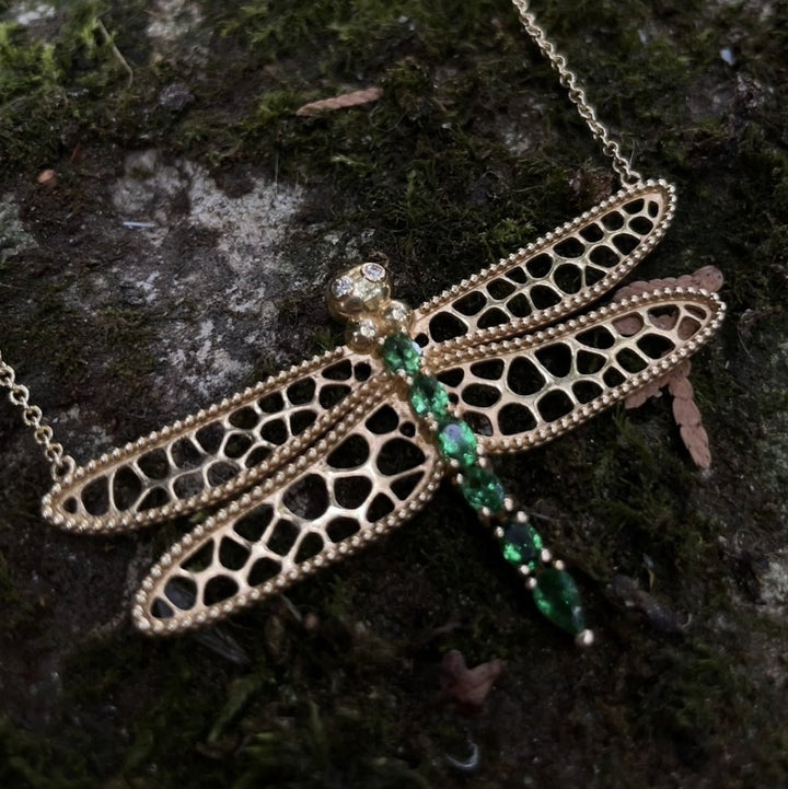 Juliette Dragonfly Necklace - Alkemeya - Ileana Makri