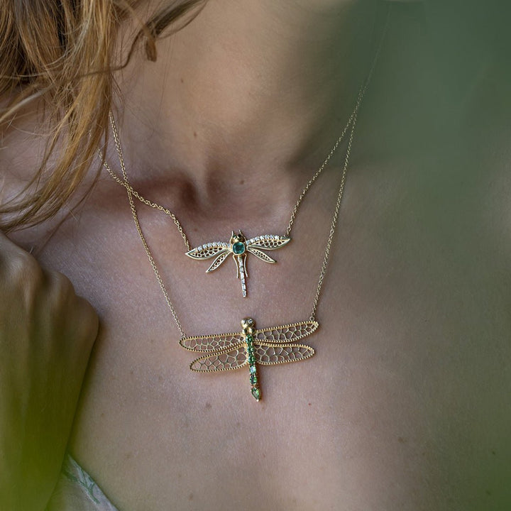 Juliette Dragonfly Necklace - Alkemeya - Ileana Makri