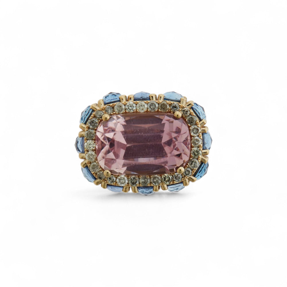 Kunzite Cushion Harmony Ring - OAK - Archive - Ileana Makri