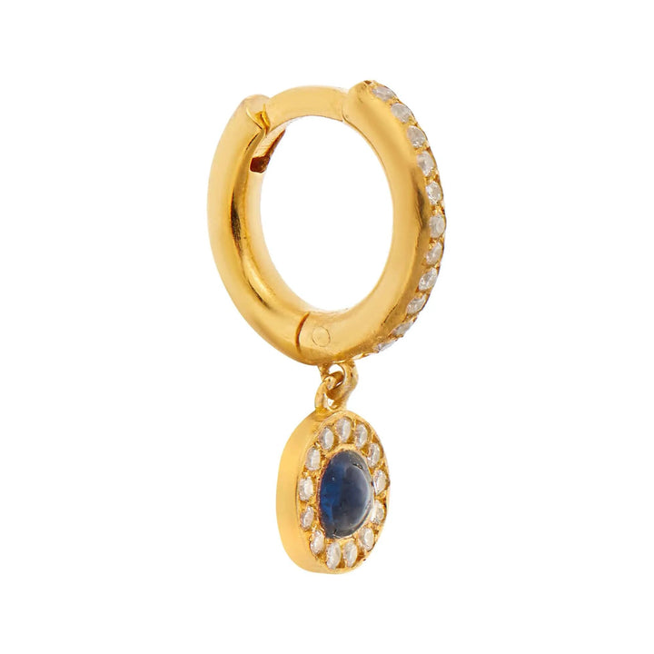 Kyanite Sun Midi Hoops - Eye M - Ileana Makri