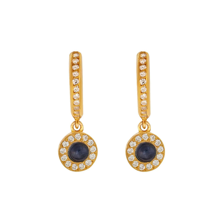 Kyanite Sun Midi Hoops - Eye M - Ileana Makri