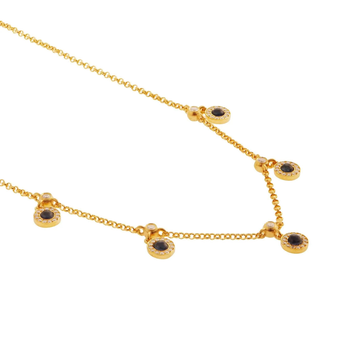 Kyanite Sun Necklace - Eye M UFO - Ileana Makri