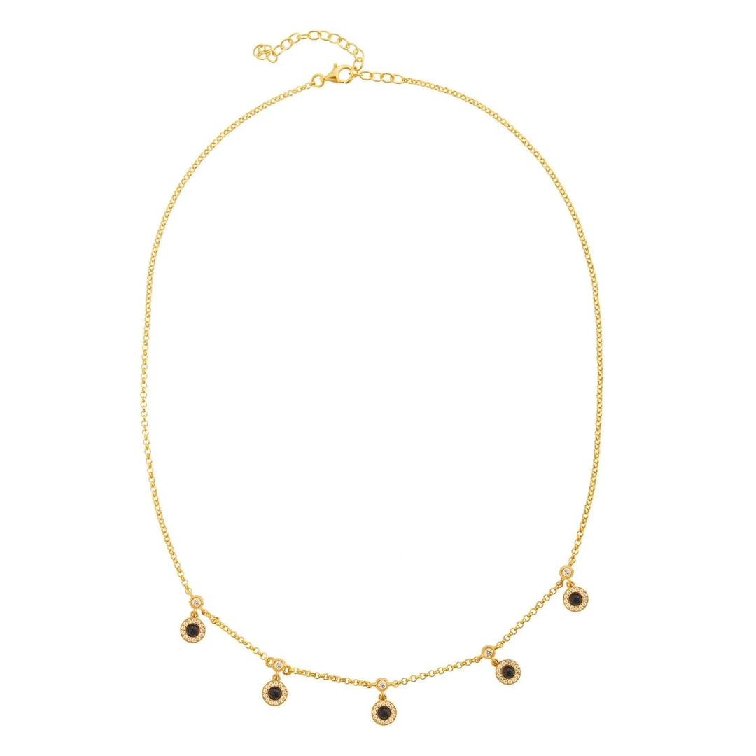 Kyanite Sun Necklace - Eye M UFO - Ileana Makri