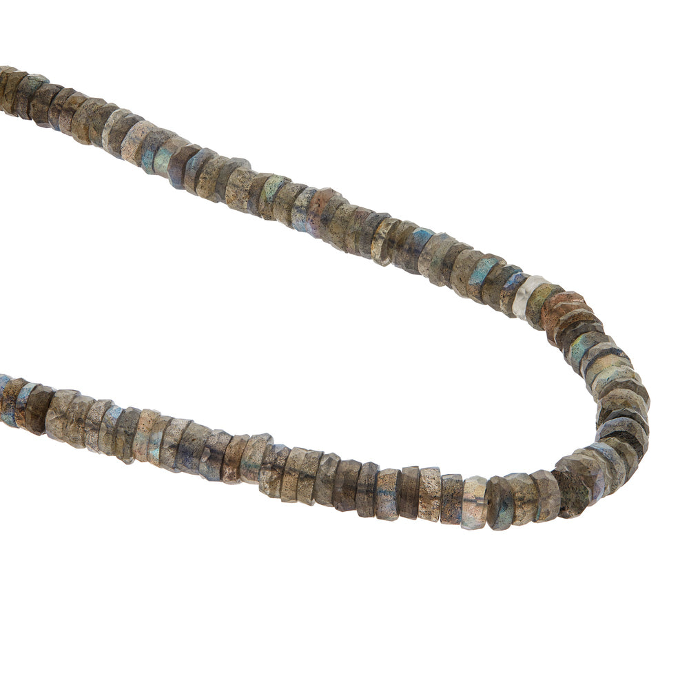 Labradorite Beaded Necklace (45cm) - Globetrotter - Ileana Makri