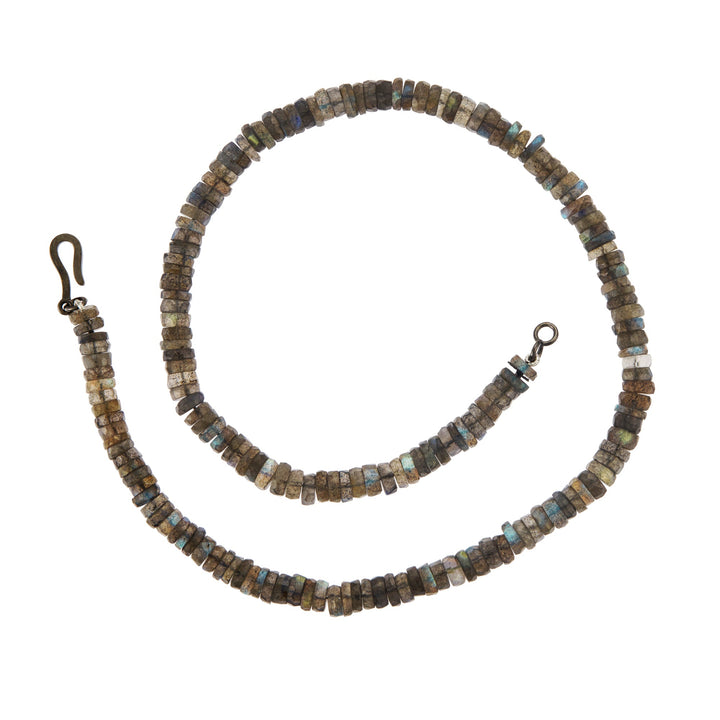 Labradorite Beaded Necklace (45cm) - Globetrotter - Ileana Makri