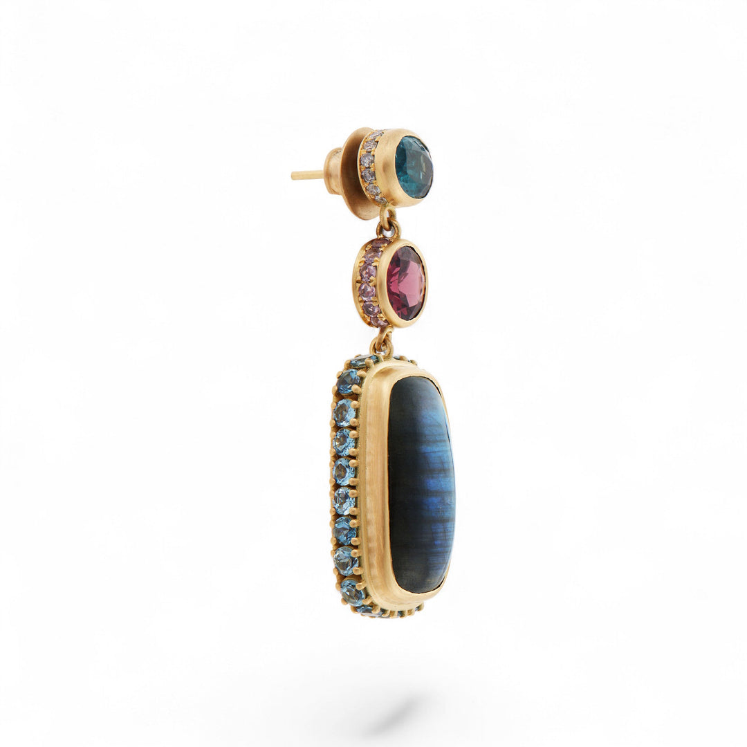 Labradorite Symphony Earrings - One of a Kind - Ileana Makri