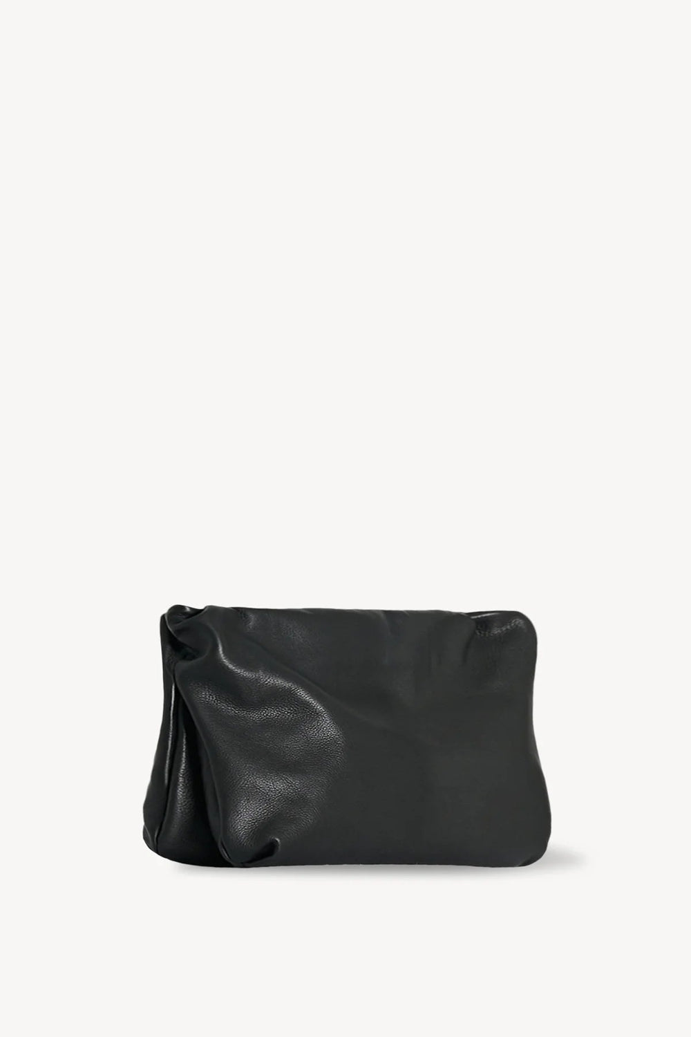 Large Bourse Clutch in Black Leather - The Row - Ileana Makri