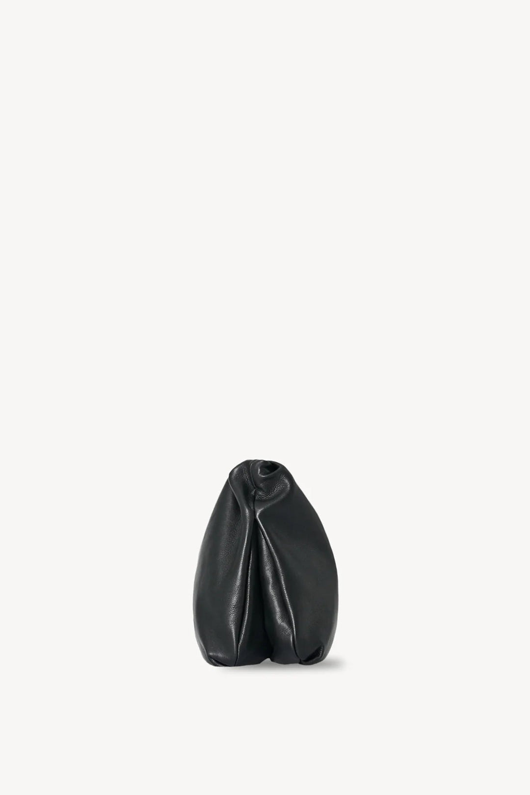 Large Bourse Clutch in Black Leather - The Row - Ileana Makri