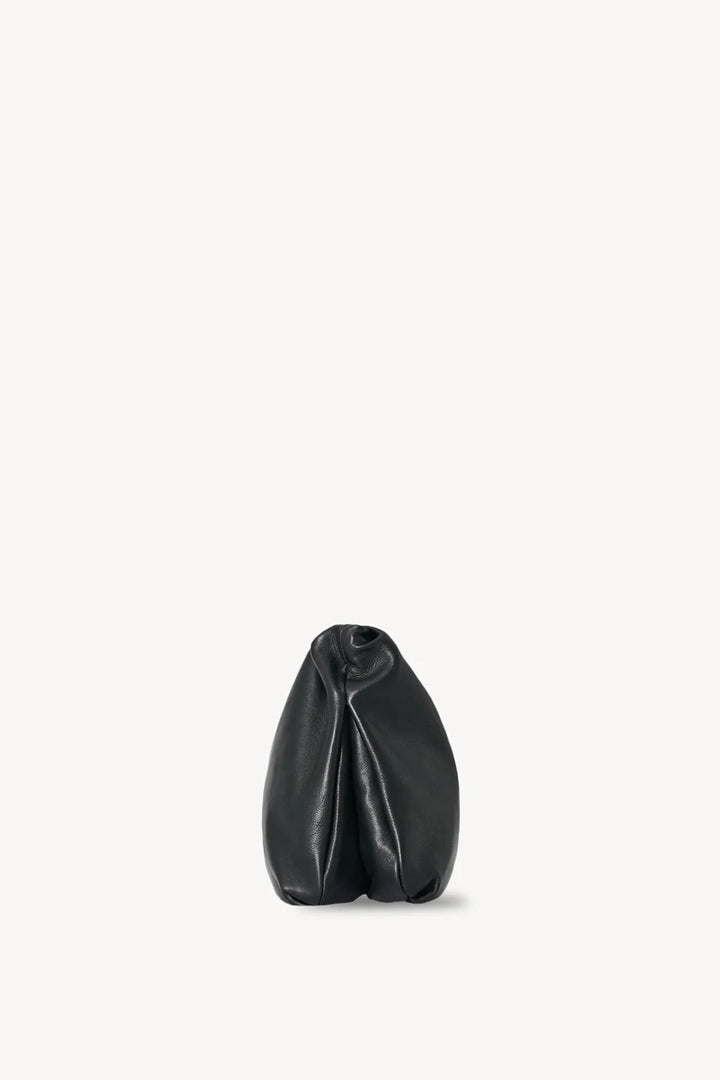 Large Bourse Clutch in Black Leather - The Row - Ileana Makri