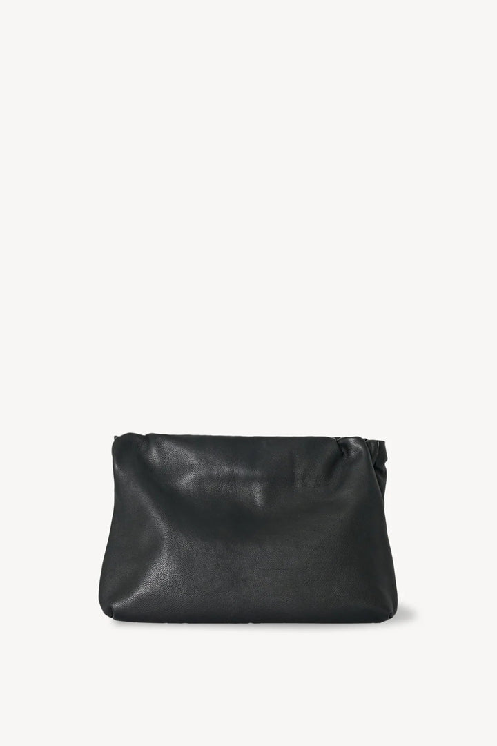 Large Bourse Clutch in Black Leather - The Row - Ileana Makri
