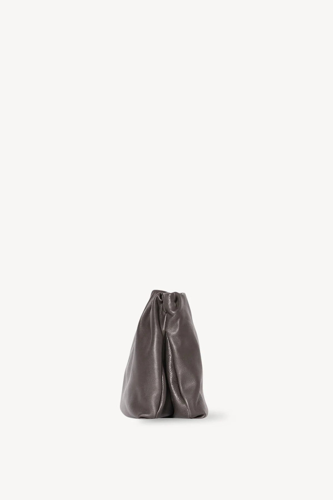 Large Bourse Clutch in Taupe Leather - The Row - Ileana Makri