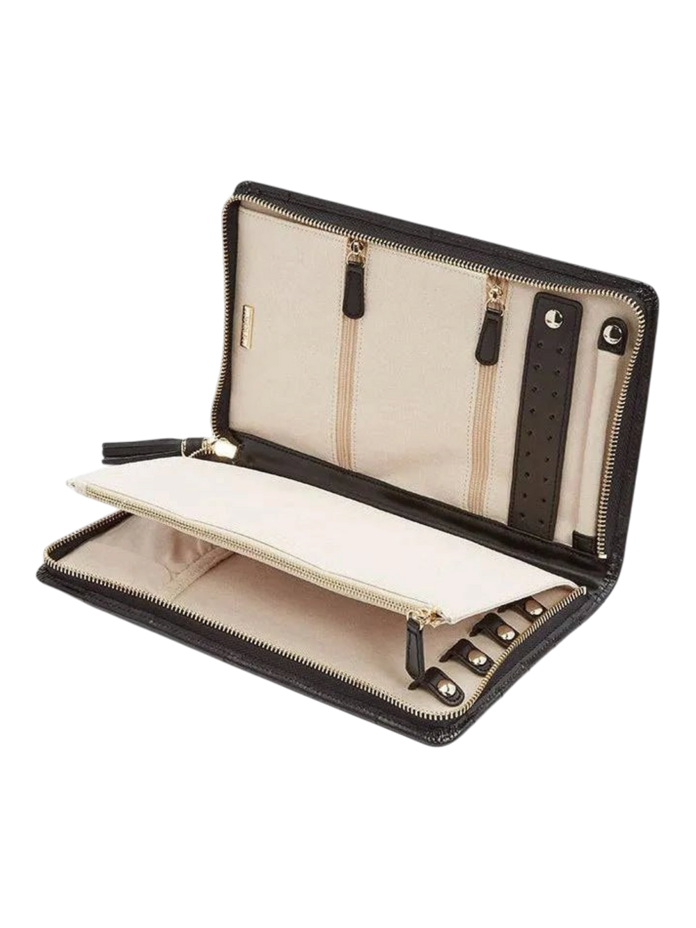 Large Caroline Jewellery Portfolio Black - WOLF - Ileana Makri