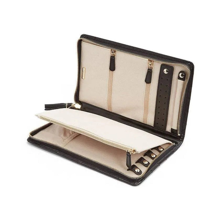 Large Caroline Jewellery Portfolio Black - WOLF - Ileana Makri