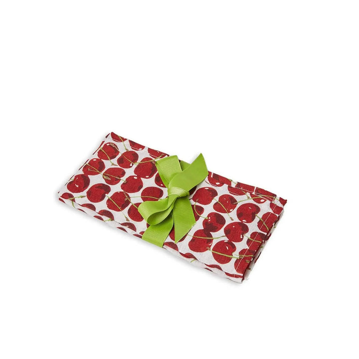 Large Napkins Cherries Avorio (Set of 6) - La Double J - Ileana Makri store