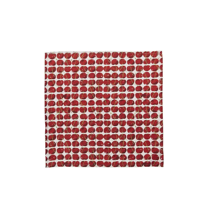 Large Napkins Cherries Avorio (Set of 6) - La Double J - Ileana Makri store