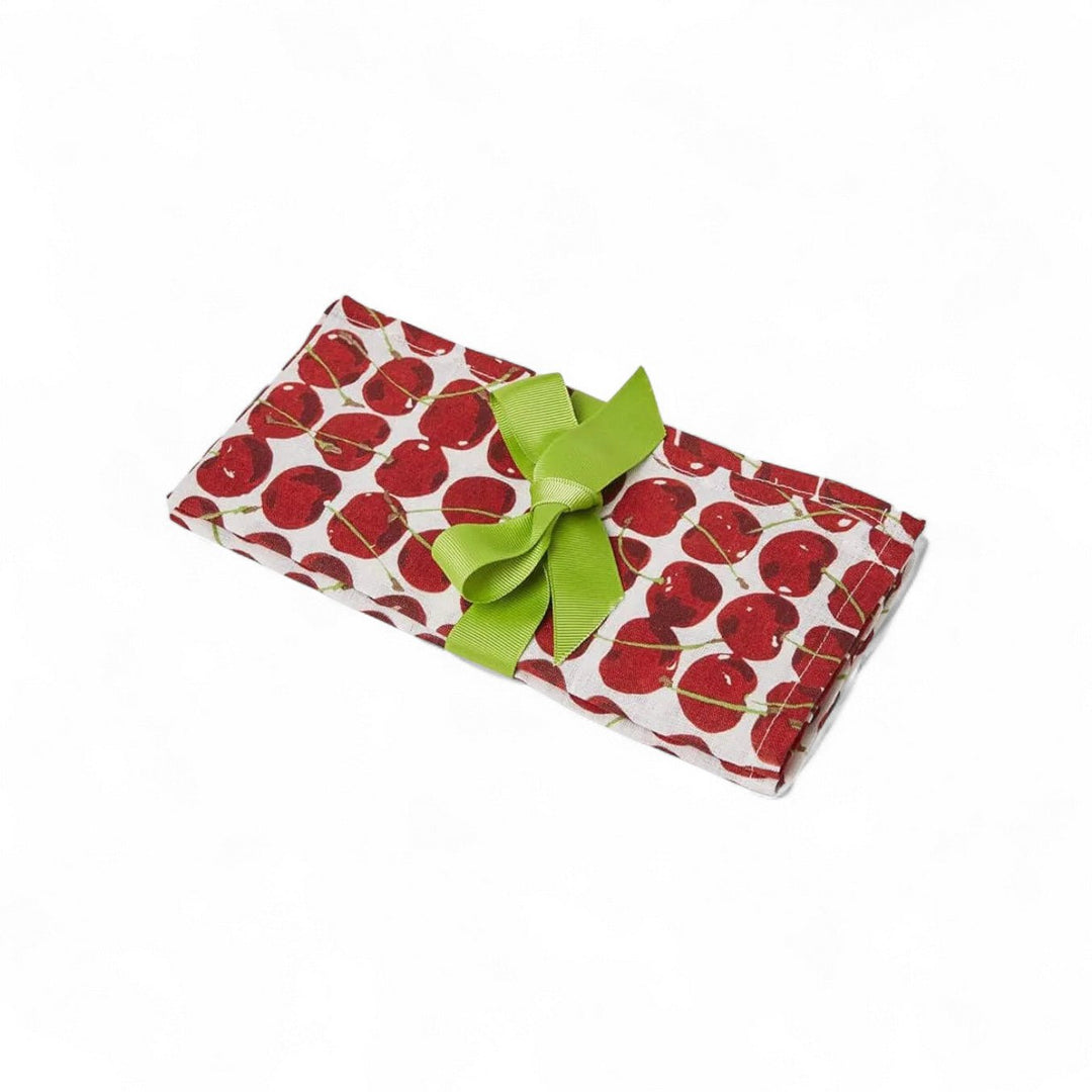 Large Napkins Cherries Avorio (Set of 6) - La Double J Home - Ileana Makri
