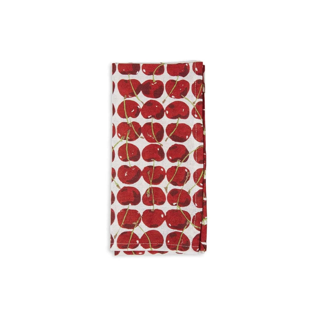 Large Napkins Cherries Avorio (Set of 6) - La Double J Home - Ileana Makri