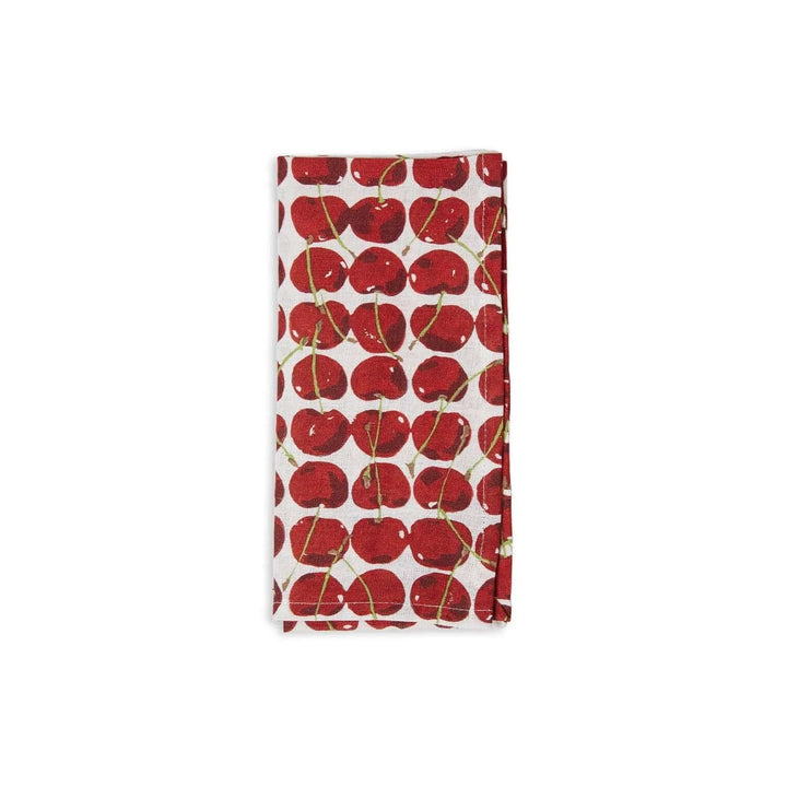 Large Napkins Cherries Avorio (Set of 6) - La Double J Home - Ileana Makri