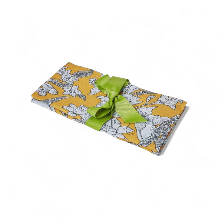 Large Napkins Lilium Zafferano (Set of 6) - La Double J Home - Ileana Makri