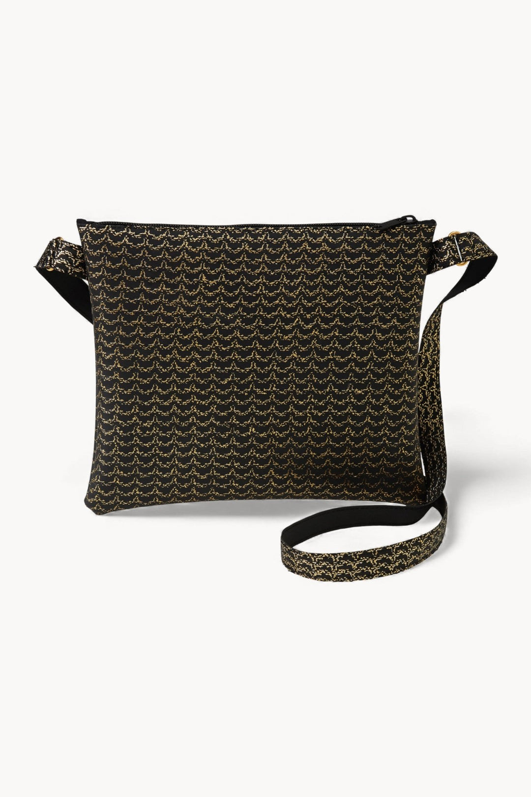 Large Pocket Bag in Gold Knit - Luisa Cevese Riedizioni - Ileana Makri