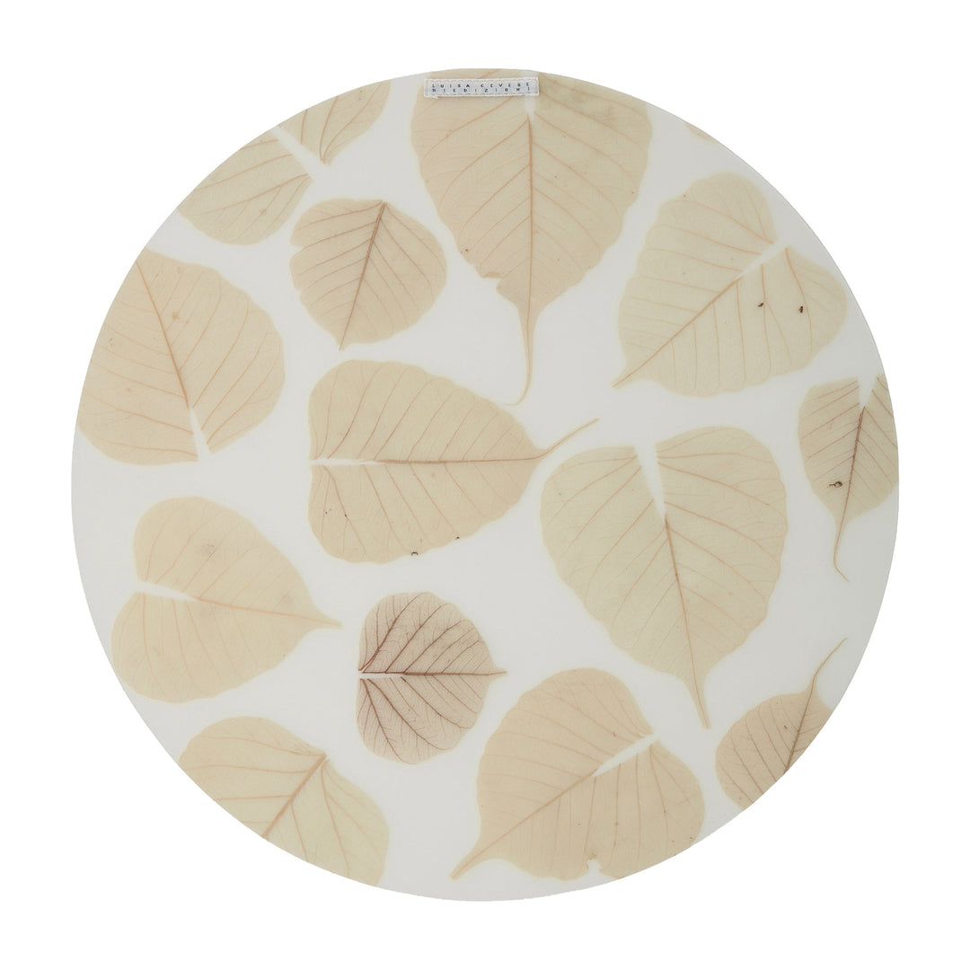 Large Round Placemat Leaves (set of 2) - Luisa Cevese Riedizioni - Ileana Makri