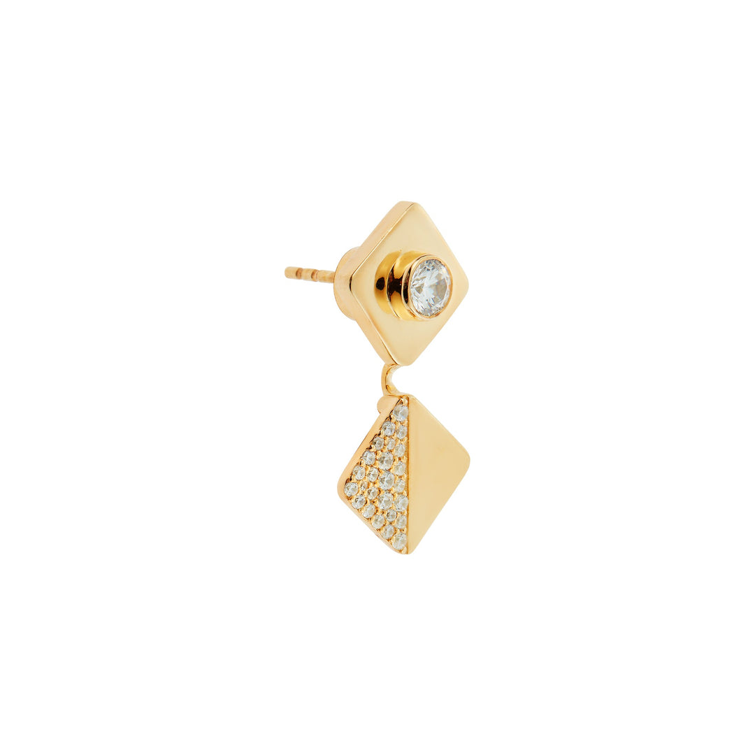 Large Tile Drop Earrings - Tile - Ileana Makri