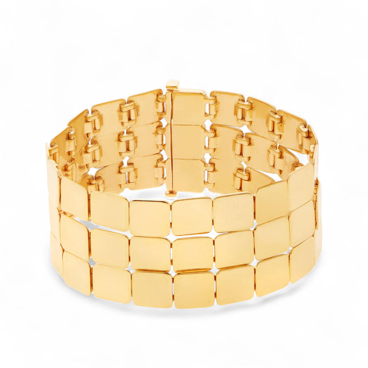 Large Tile Triplet Bracelet