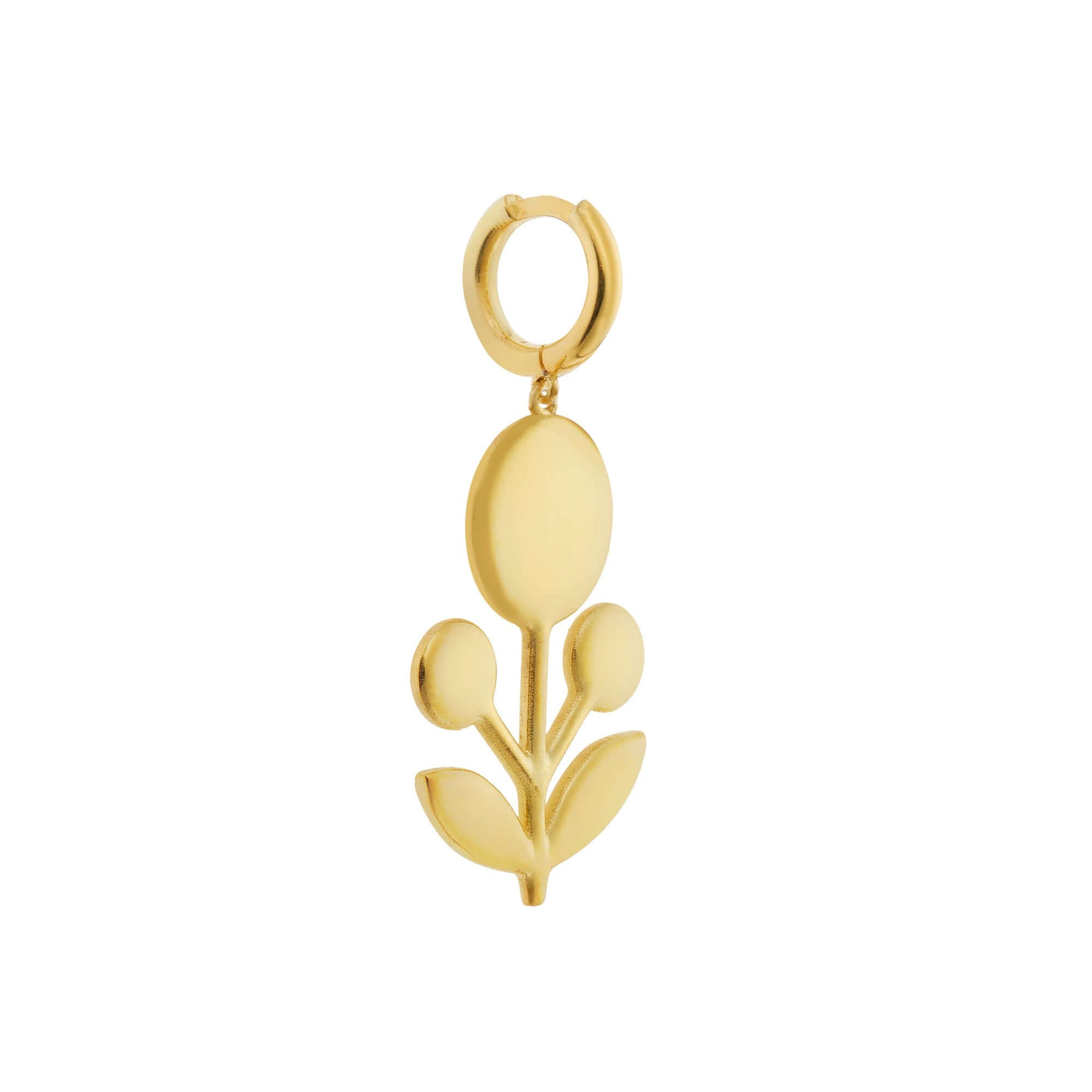 Large Yellow & Black Seed Flower Earrings - Eye M Flower Power - Ileana Makri store