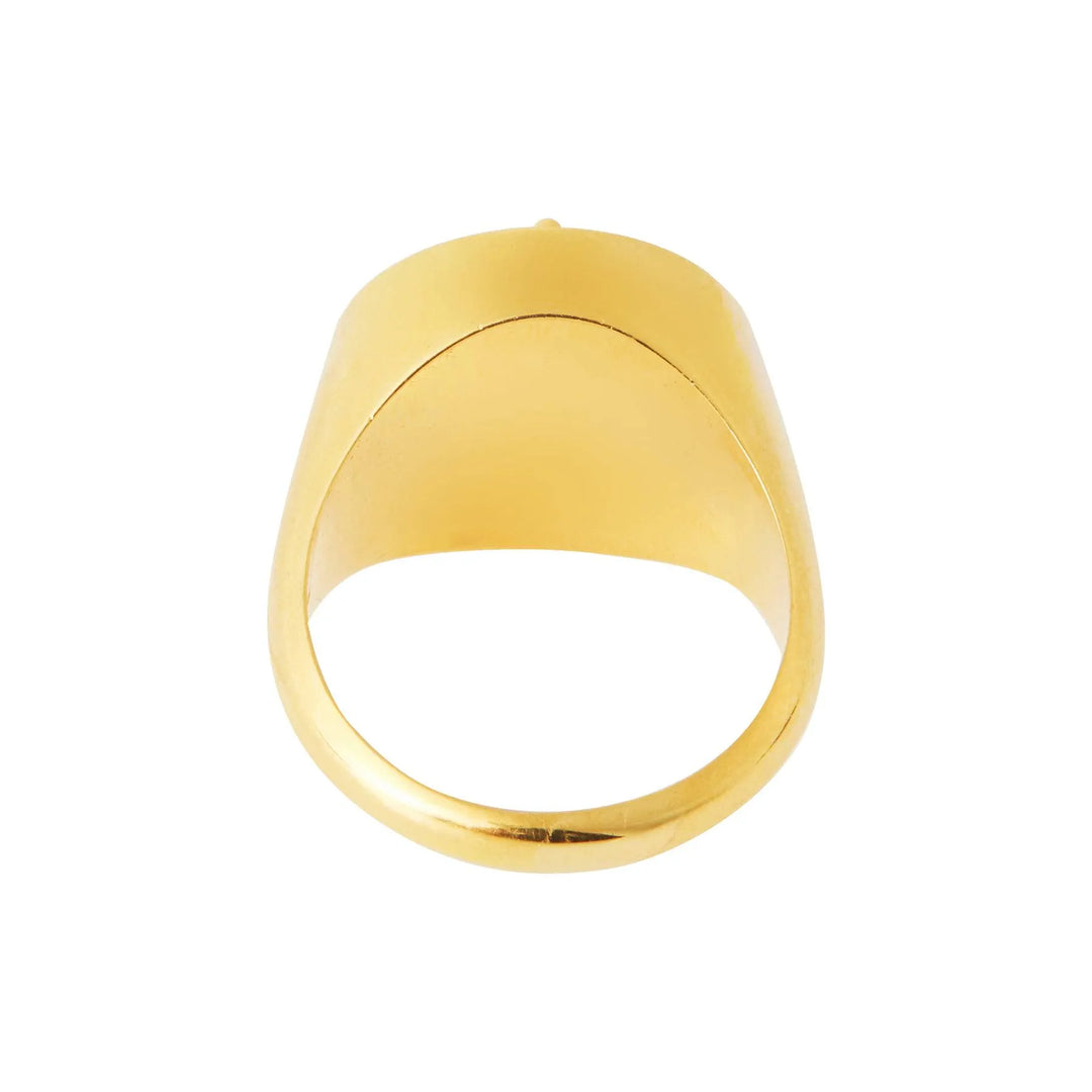 Lemon Topaz Chevalier Ring - Eye M Neon Rocks - Ileana Makri store