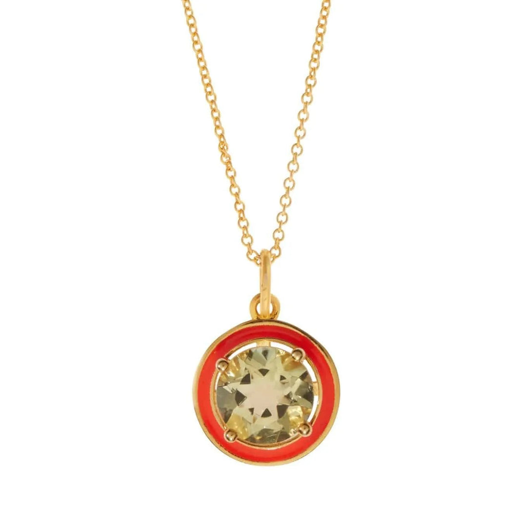 Lemon Topaz Enamel - Eye M Neon Rocks - Ileana Makri