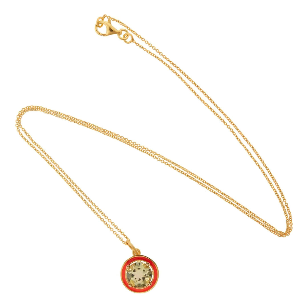 Lemon Topaz Enamel - Eye M Neon Rocks - Ileana Makri