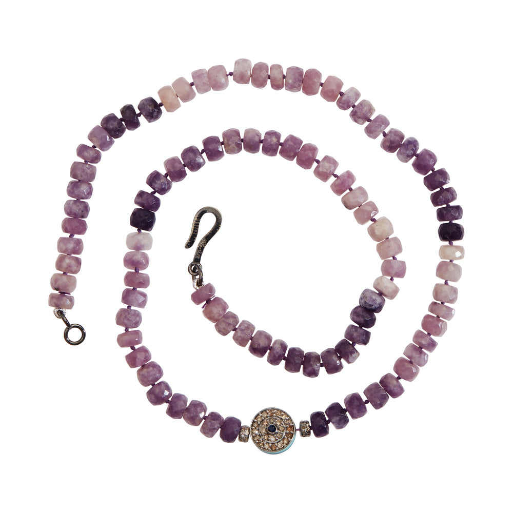 Lepidolite Talisman Necklace 230 (45cm) - Globetrotter - Ileana Makri