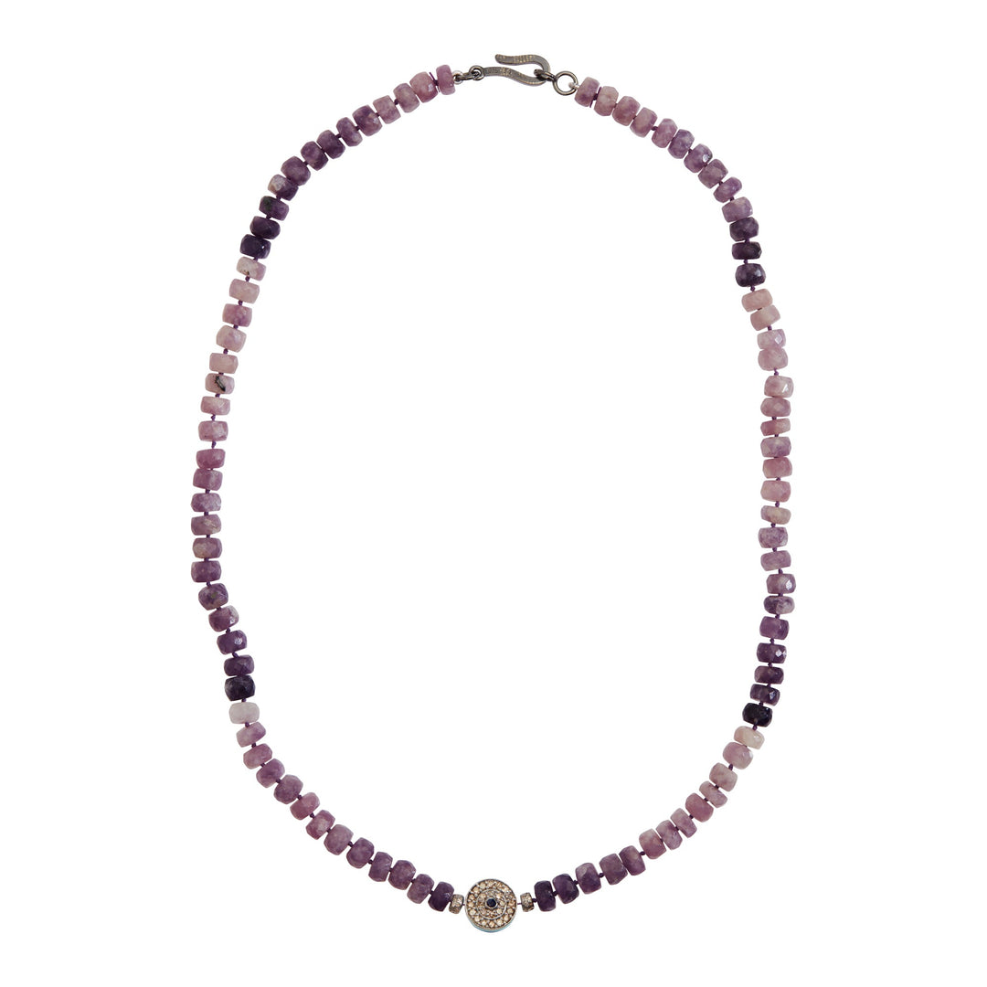 Lepidolite Talisman Necklace 230 (45cm) - Globetrotter - Ileana Makri