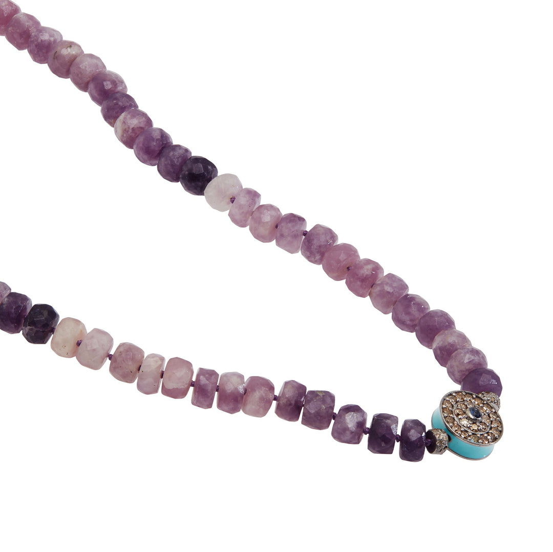 Lepidolite Talisman Necklace 230 (45cm) - Globetrotter - Ileana Makri
