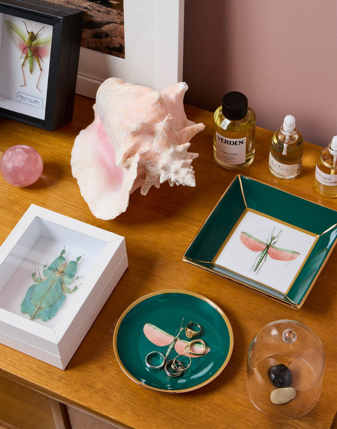 Libellula Green Trinket Tray - La Double J Home - Ileana Makri