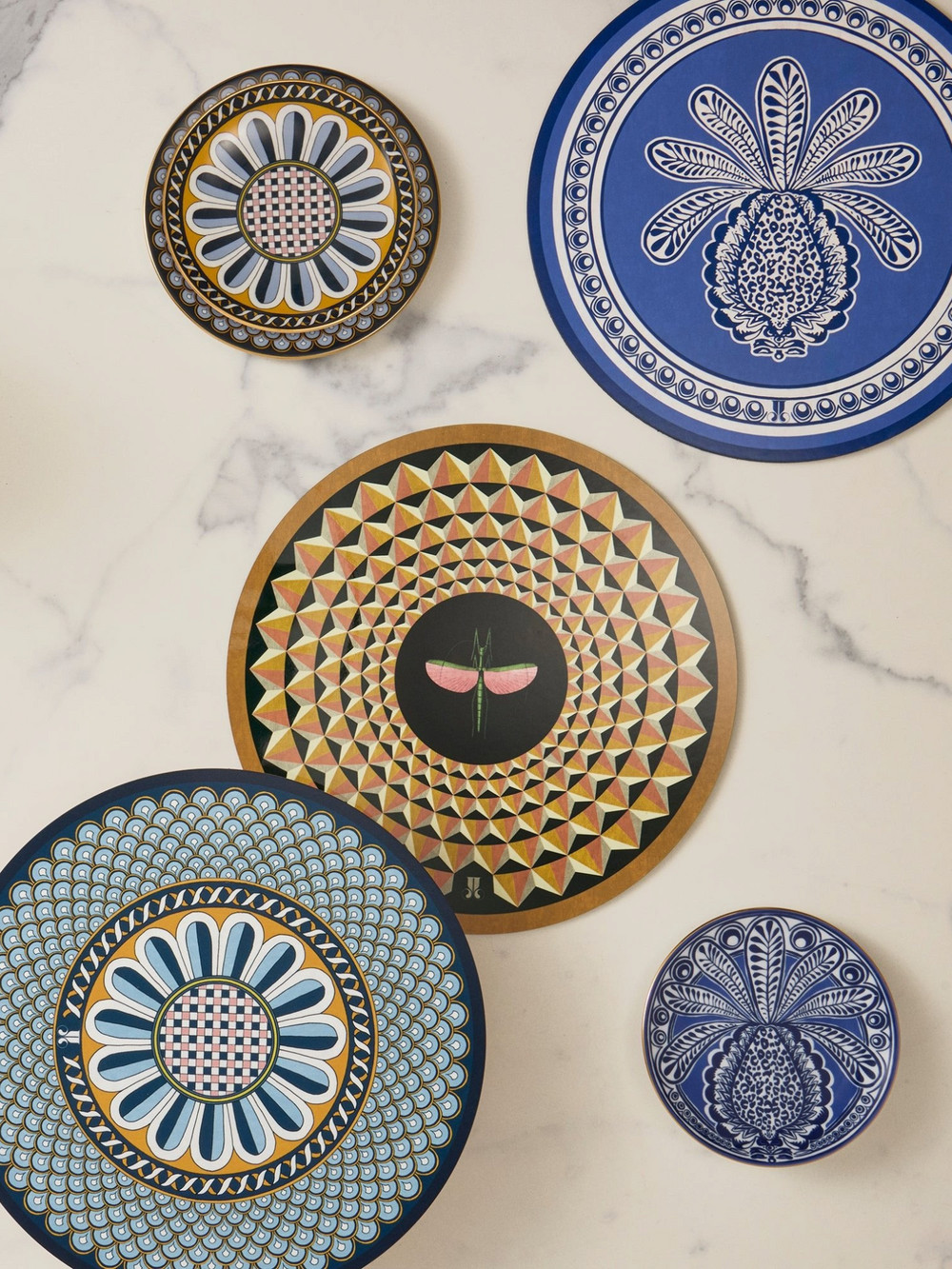 Libelulla Disk Placemats Mustard (Set of 2) - La Double J Home - Ileana Makri