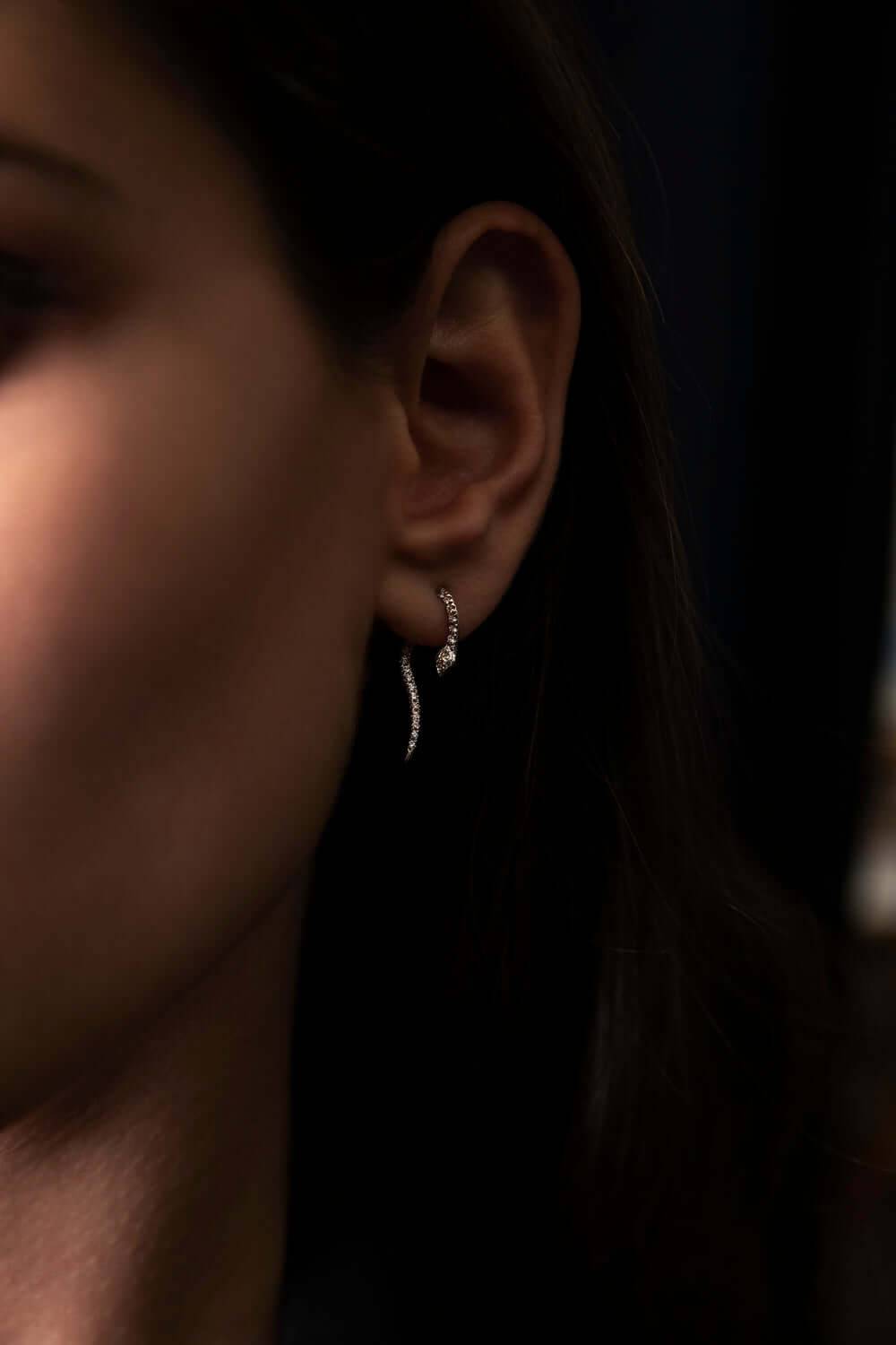 Little Boa Earrings W-D - SNAKES - Ileana Makri store