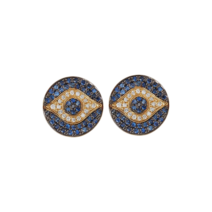 Little Dawn Blue Studs - EVIL EYE - Ileana Makri