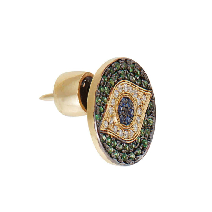 Little Dawn Green Studs - EVIL EYE - Ileana Makri