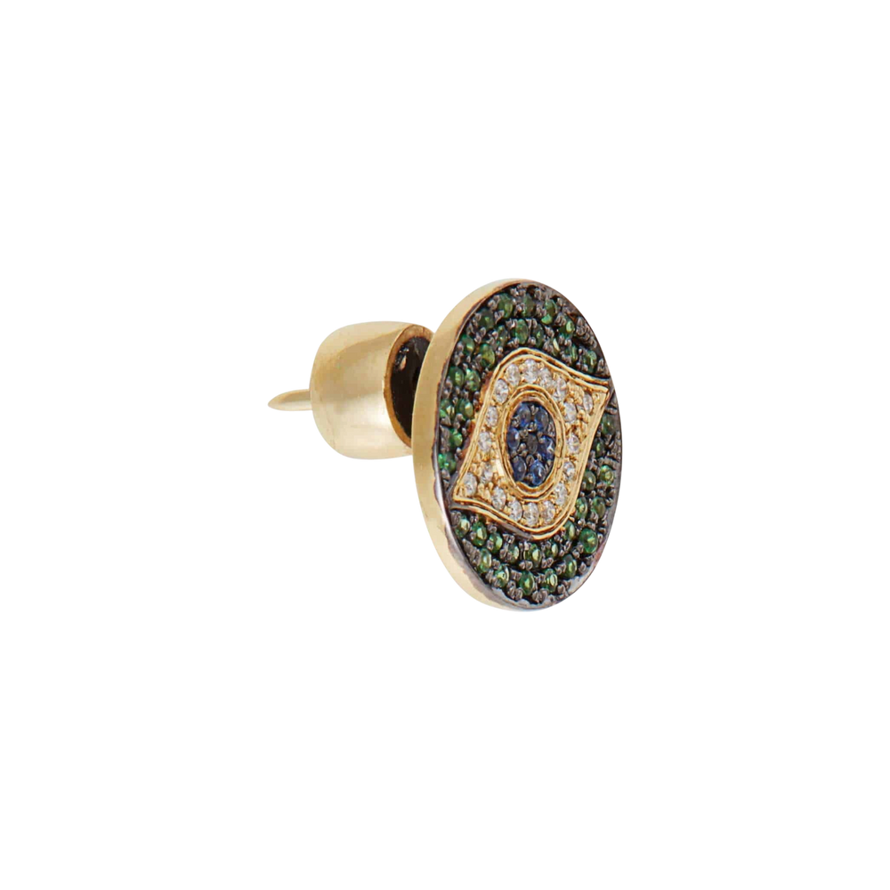 Little Dawn Green Studs - EVIL EYE - Ileana Makri