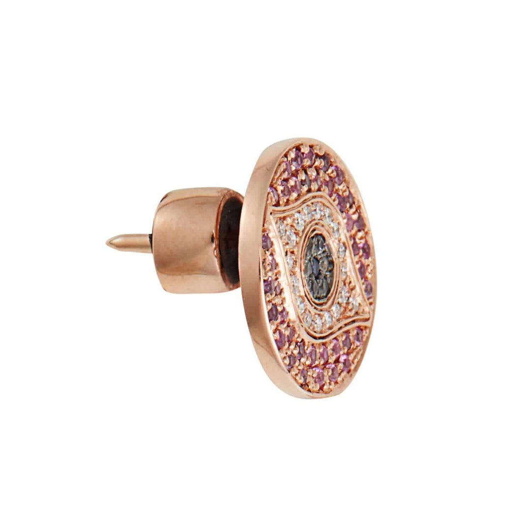 Little Dawn Pink Studs - EVIL EYE - Ileana Makri