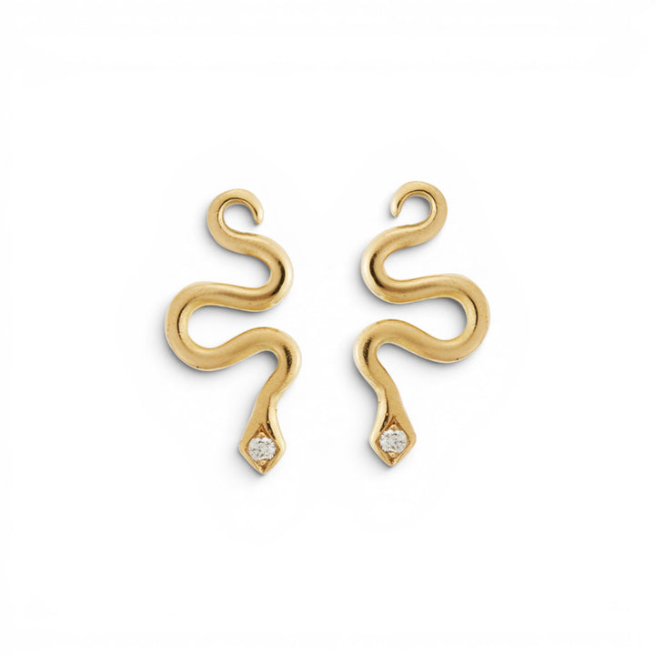 Little Gold Snake Stud