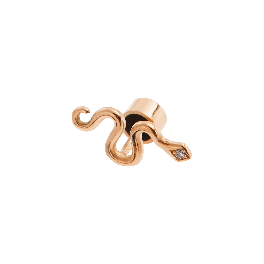 Little Gold Snake Stud D - SNAKES - Ileana Makri