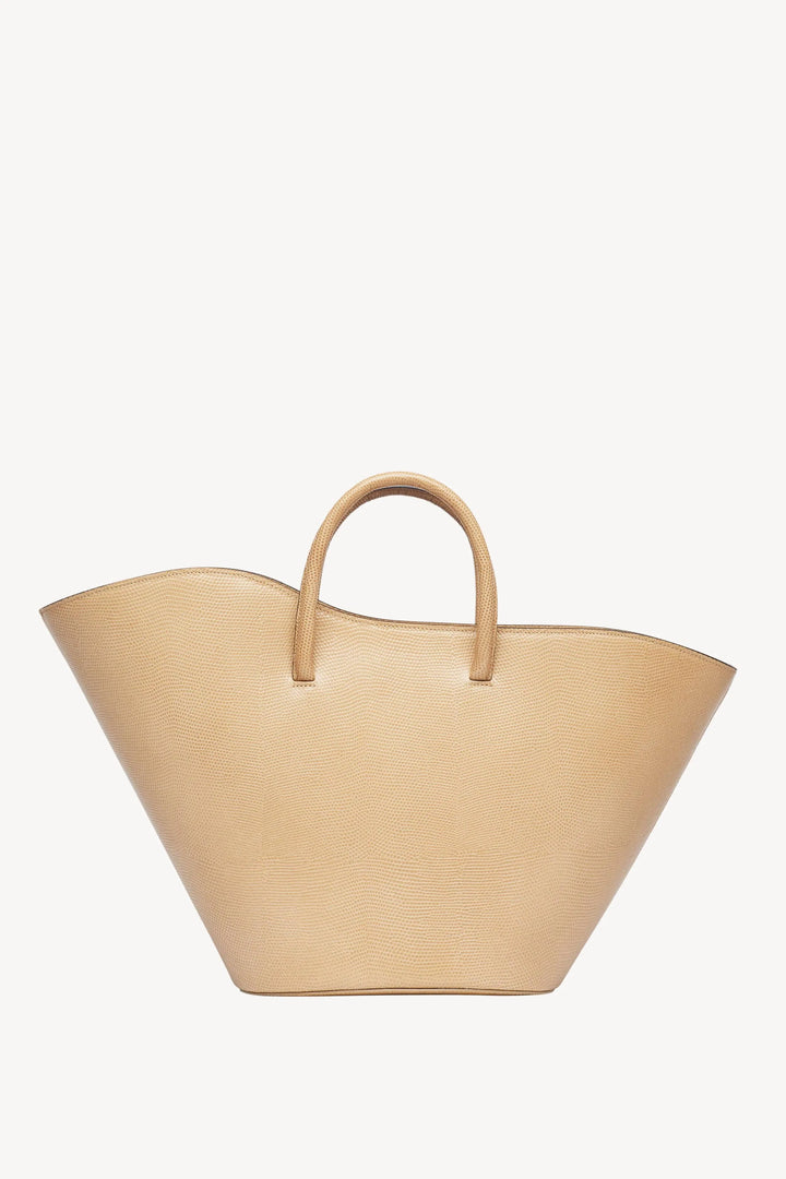 Open Tulip Tote Beige - M - Little Liffner - Ileana Makri store