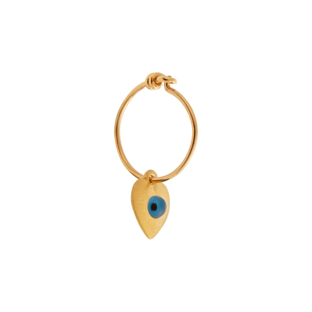 Little Love Eye Slim Hoops - Eye M Hearts - Ileana Makri store