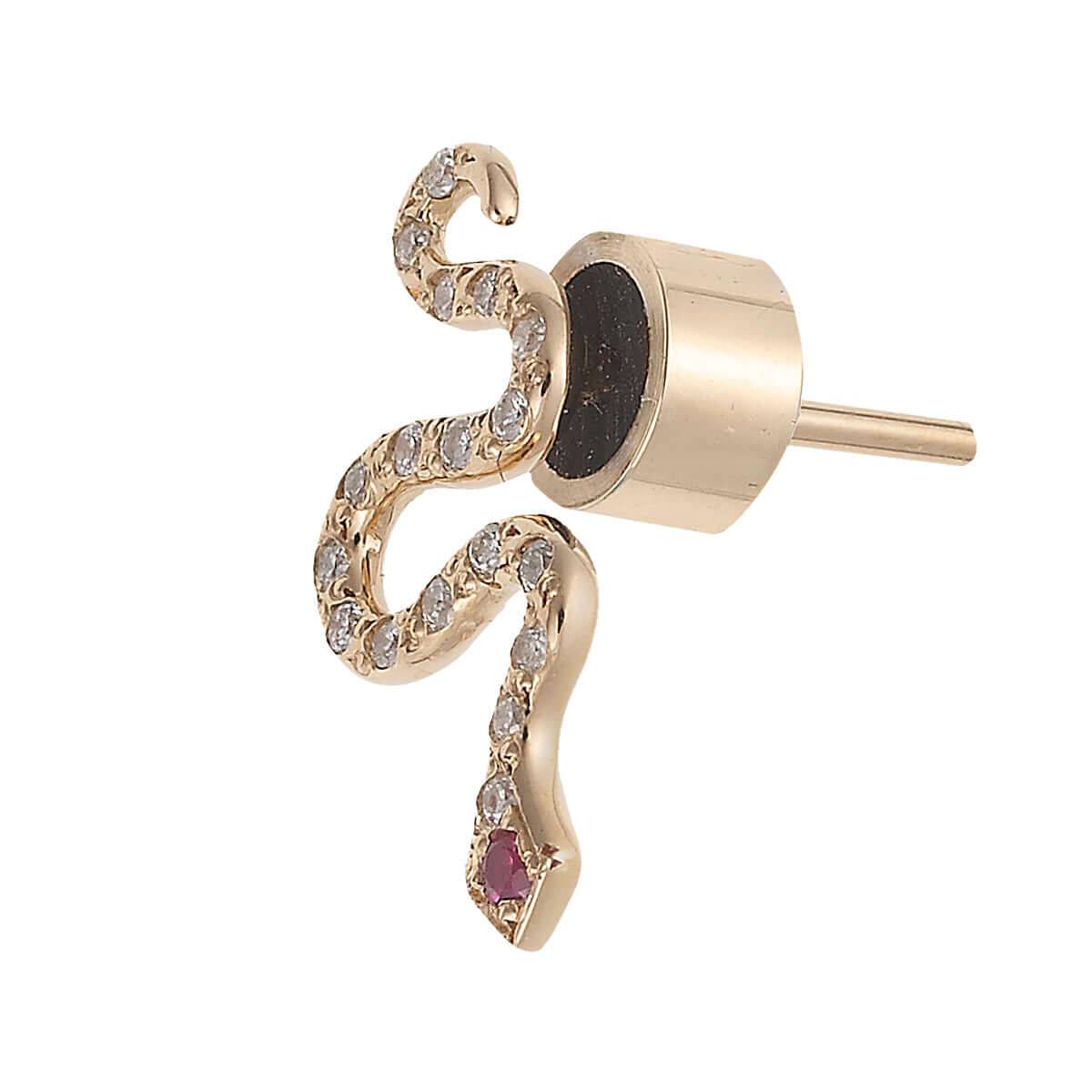 Little Snake Stud P-D-Ru - SNAKES - Ileana Makri store