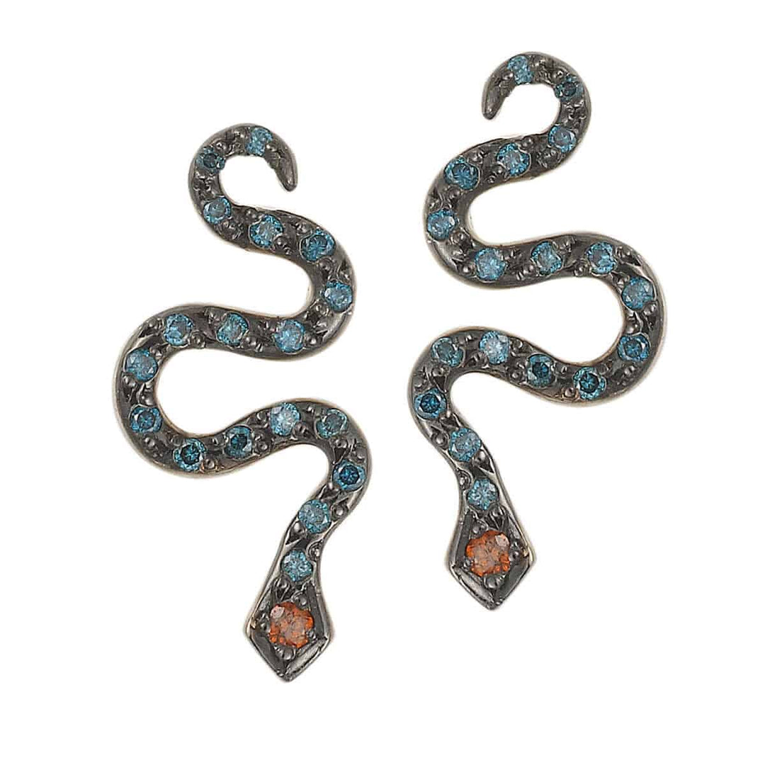 Little Snake Stud W - Bld - Bur - SNAKES - Ileana Makri